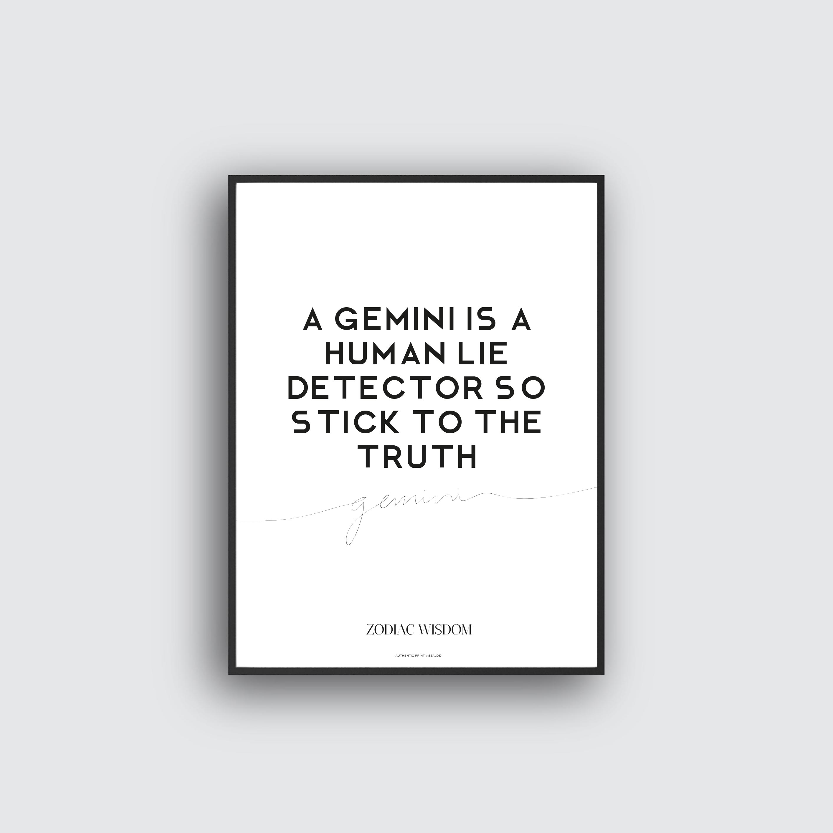 Gemini Design Zodiac Poster Digital Prints Art & Collectibles Etna.com.pe