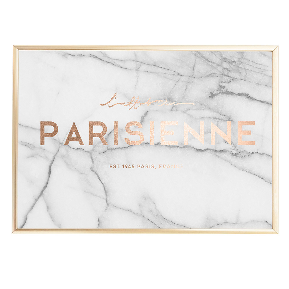 Parisienne Marble Faux Rose Gold