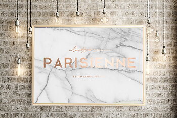 Parisienne Marble Faux Rose Gold