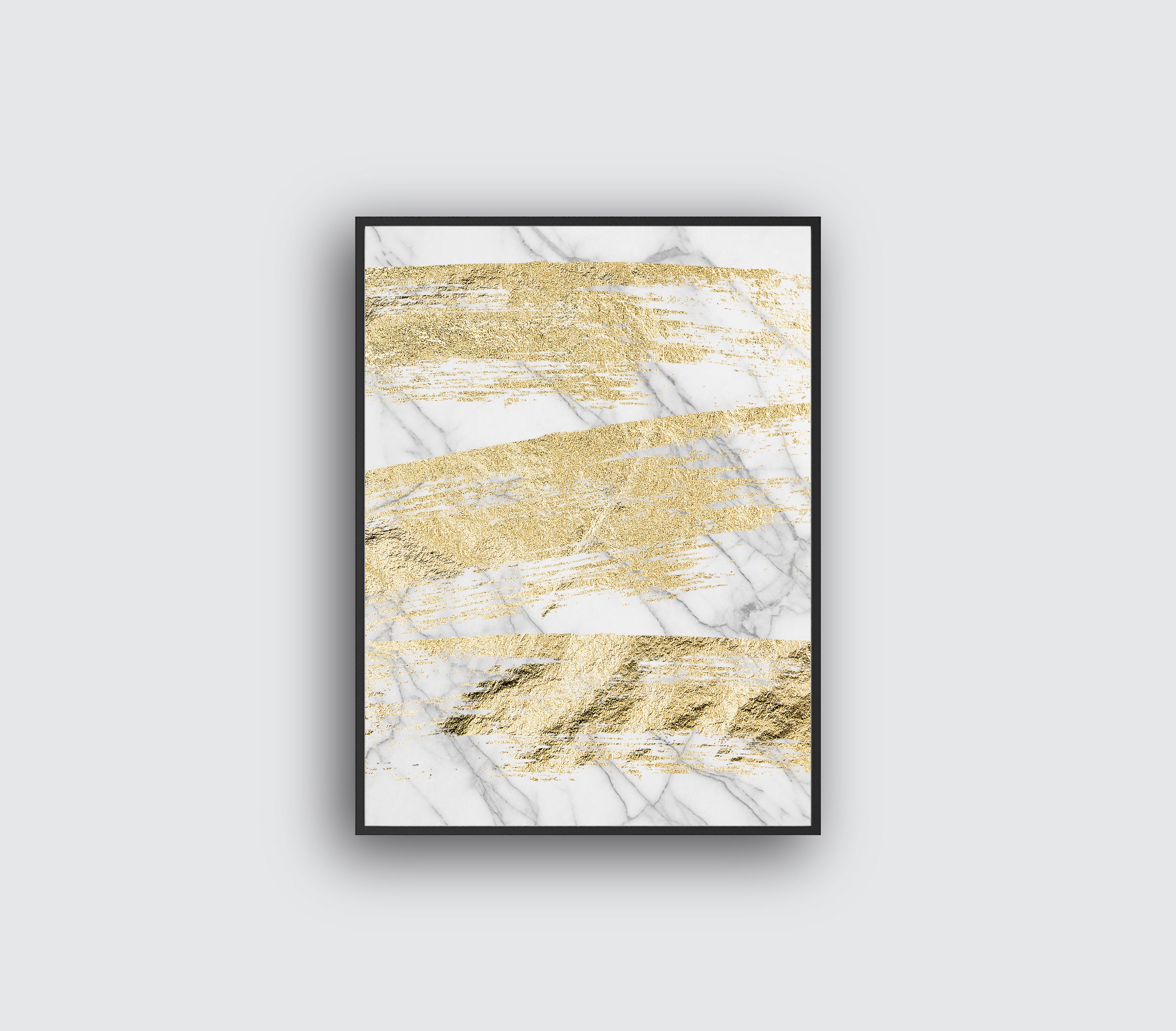 Marble Big Strokes White