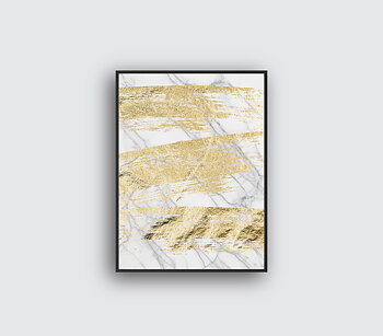 Marble Big Strokes White