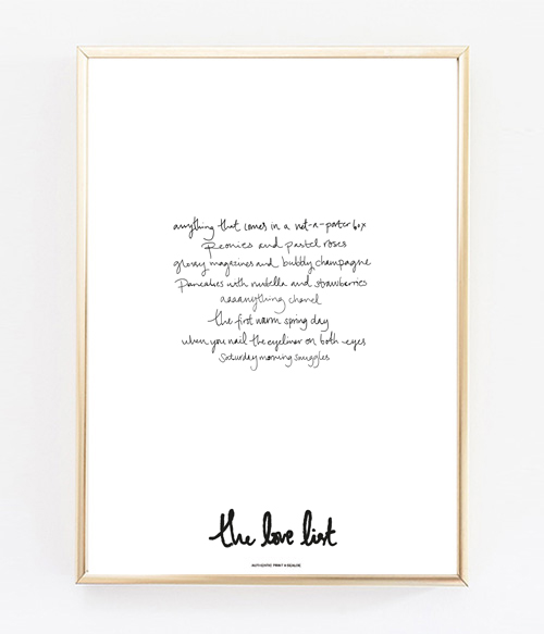 The Love List