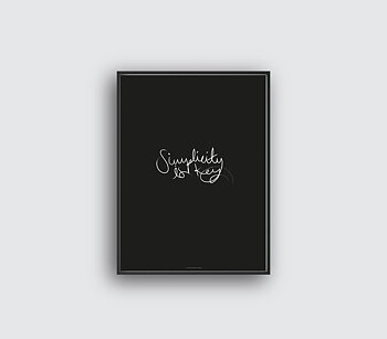 Simplicity Is Key