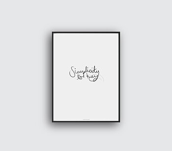 Simplicity Is Key