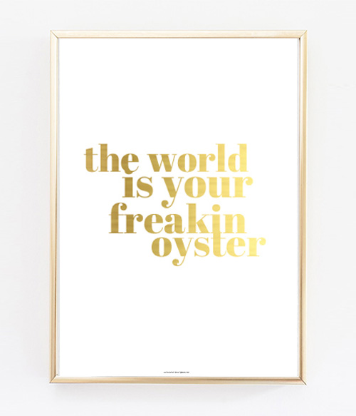 The World Is Your Freakin Oyster