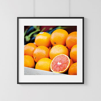 Milan orange fruit Poster