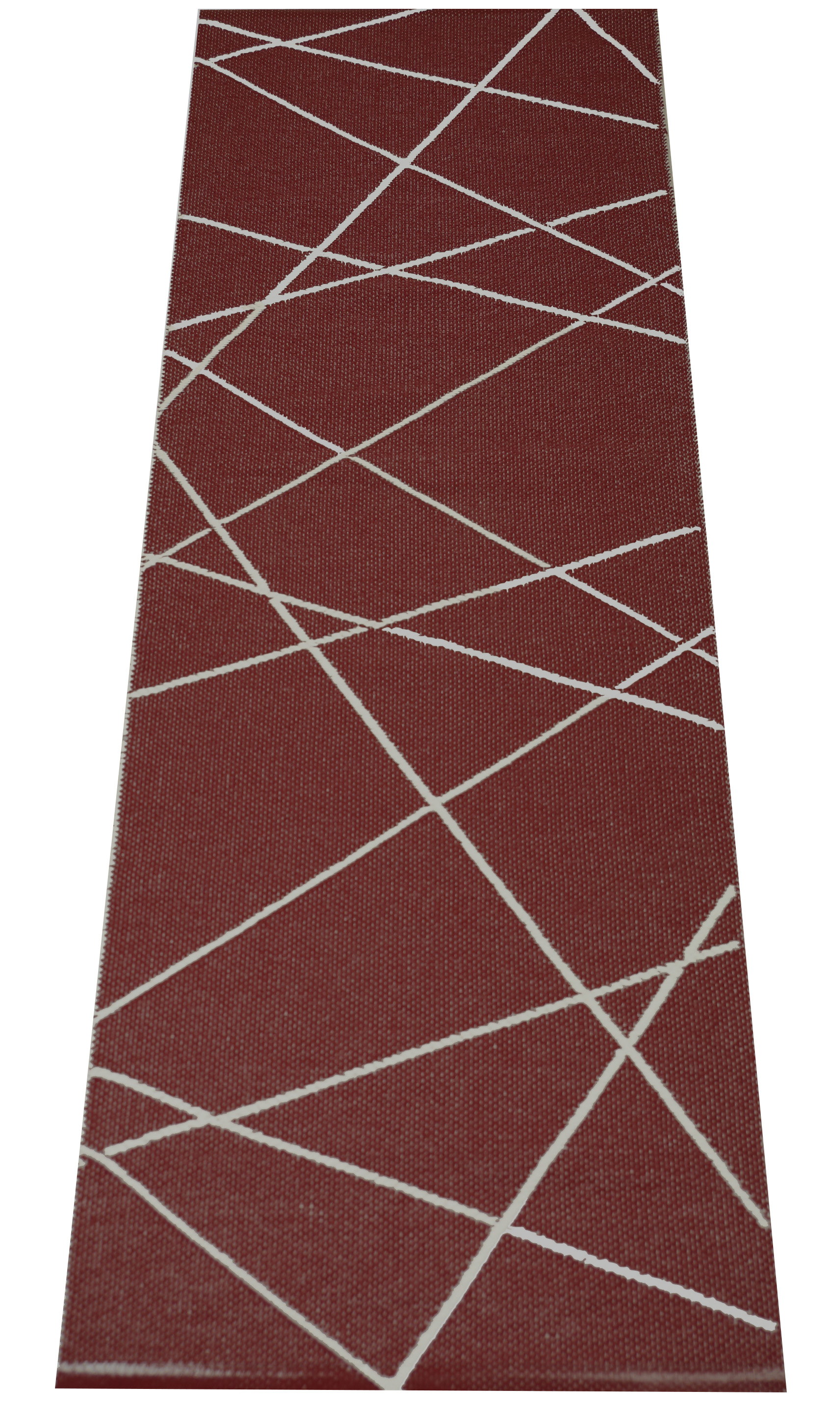 Line mörkröd - plastmatta - 2