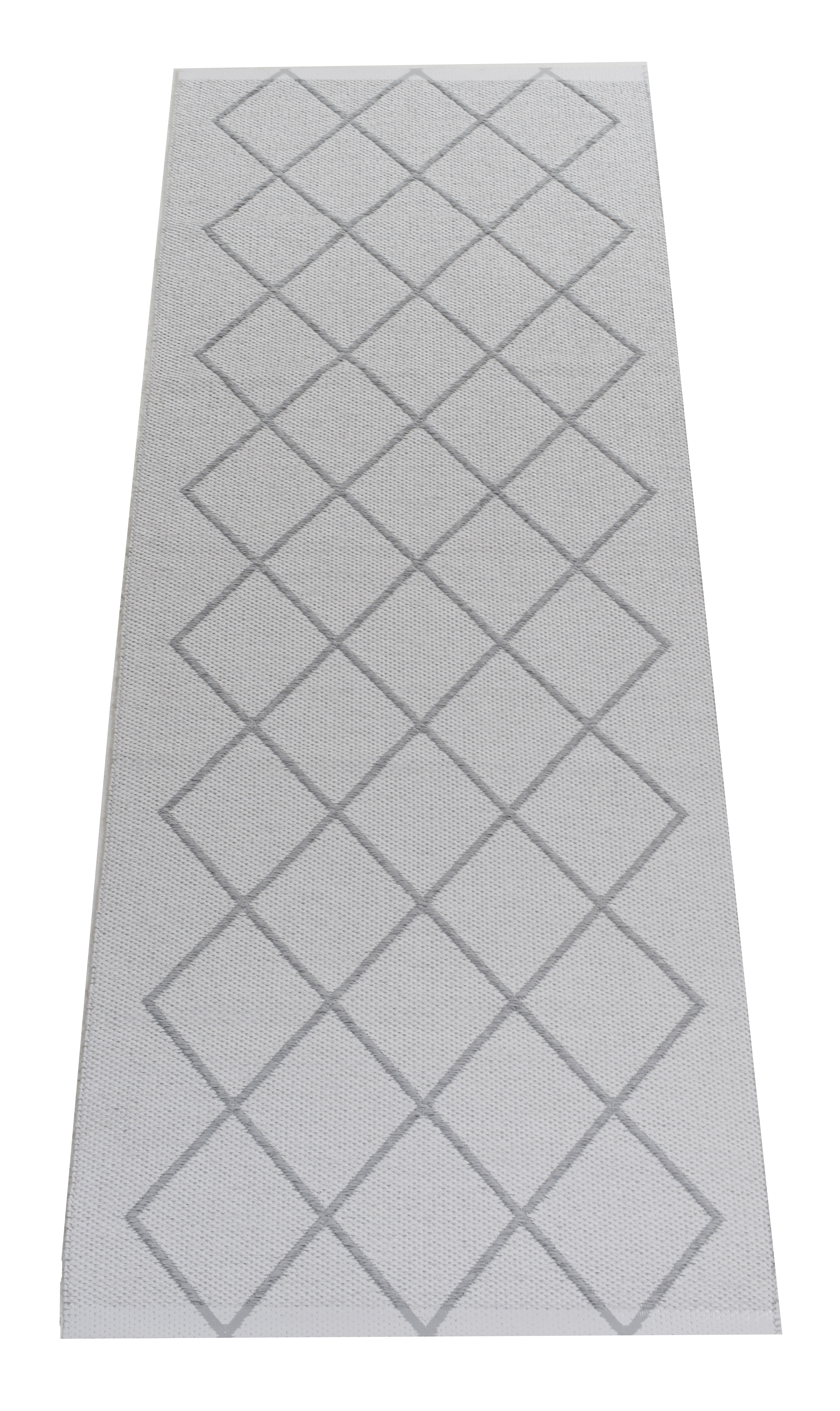 Ruter ljusgrå - plastmatta - 3
