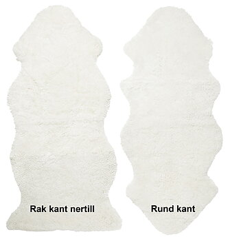 Fårskinn lockigt vit 1,5 set