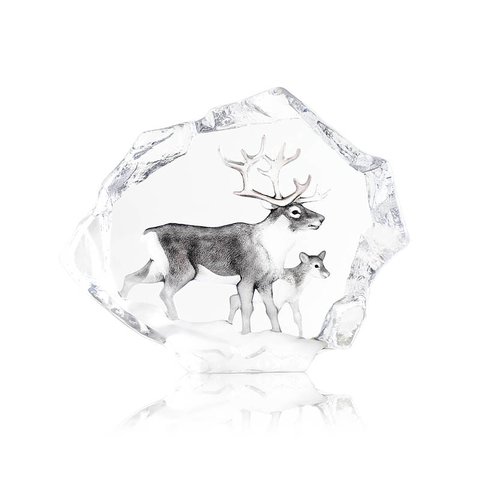 Ren med kalv Ltd Ed