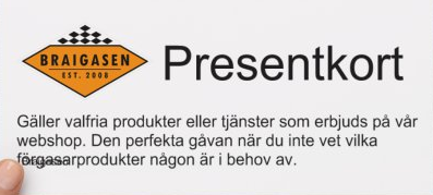 Presentkort  5000 kr