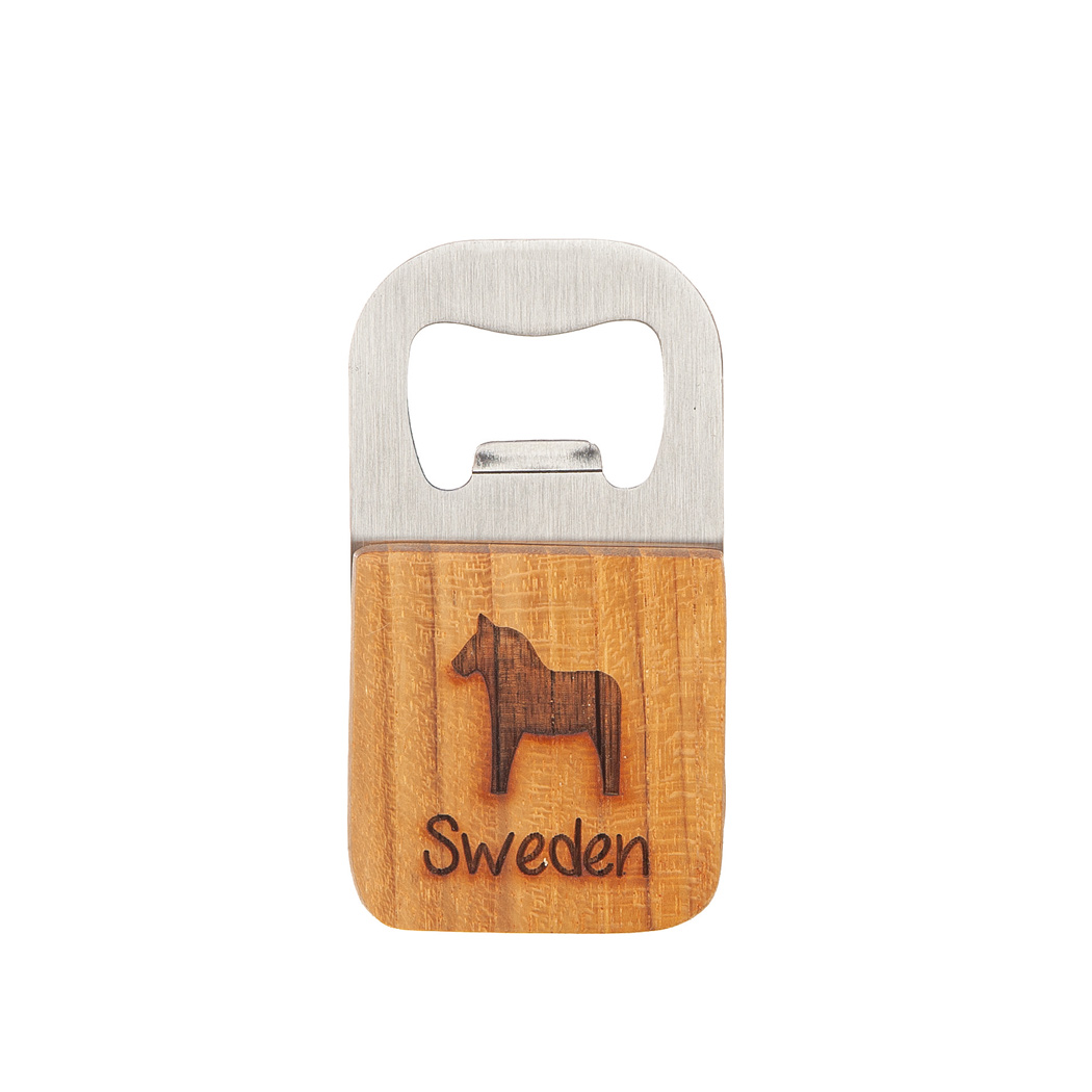 Kapsylöppnare Teak Sweden Dalahäst