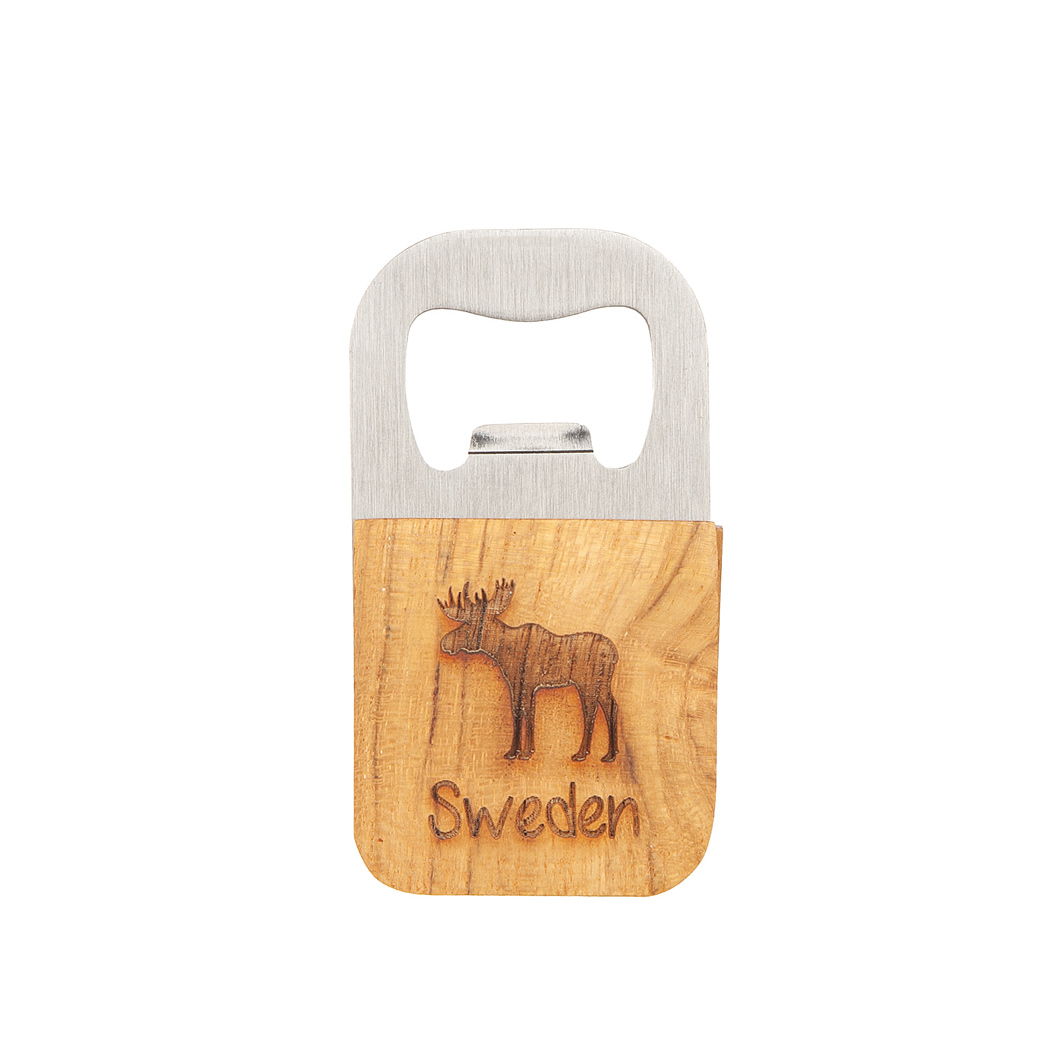 Kapsylöppnare Teak Sweden Älg