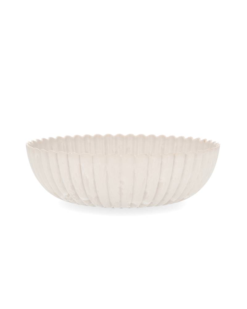 Skål Romantik Beige Stor