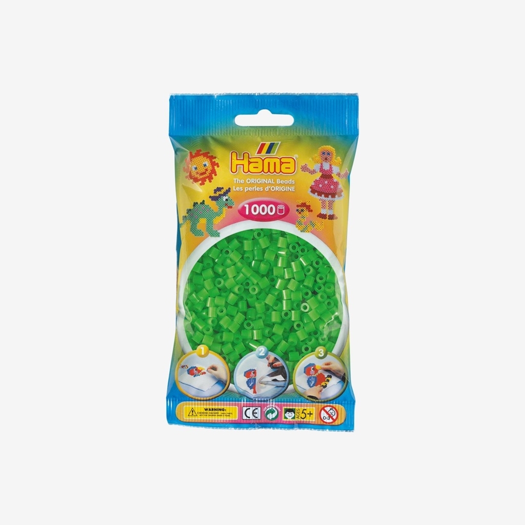 Hama Pärlor Flourescent Grön