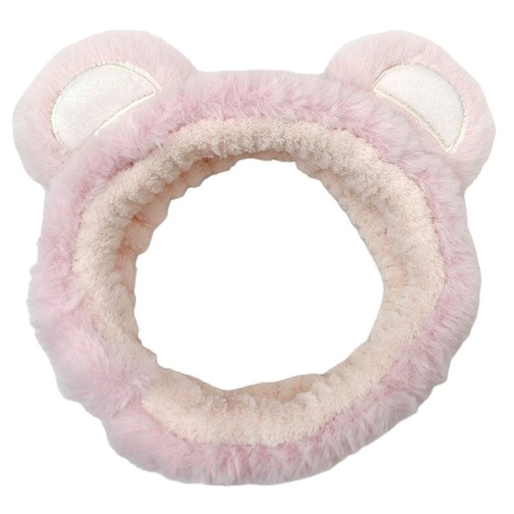 Hårband Vit/Rosa Med Öron