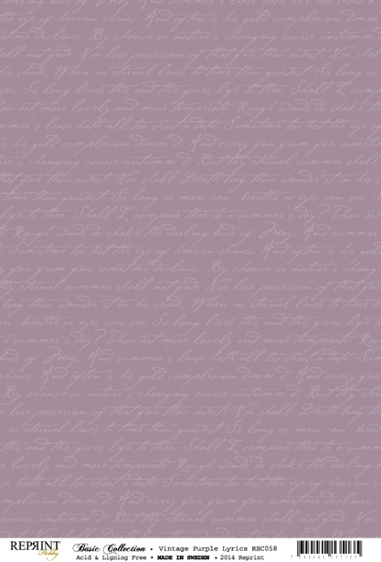 Vintage Purple Lyrics