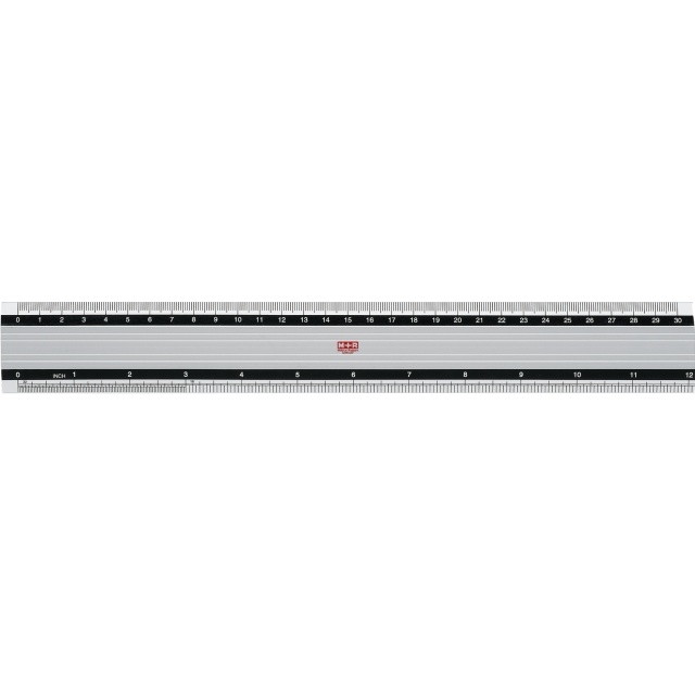 Linjal aluminium M+R 30cm