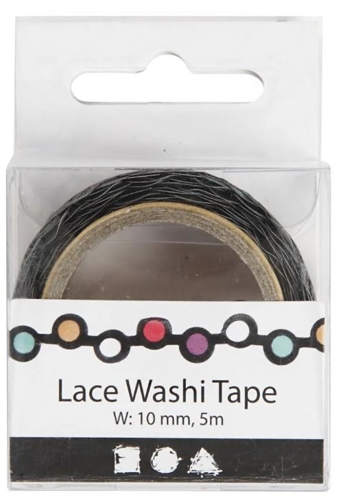 Washi tejp, Svart