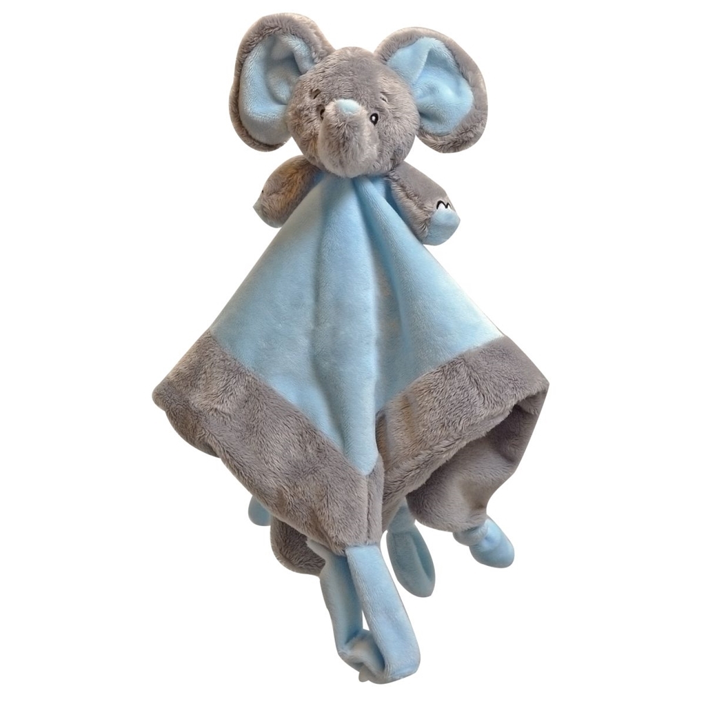 Snuttefilt Elefant Blå