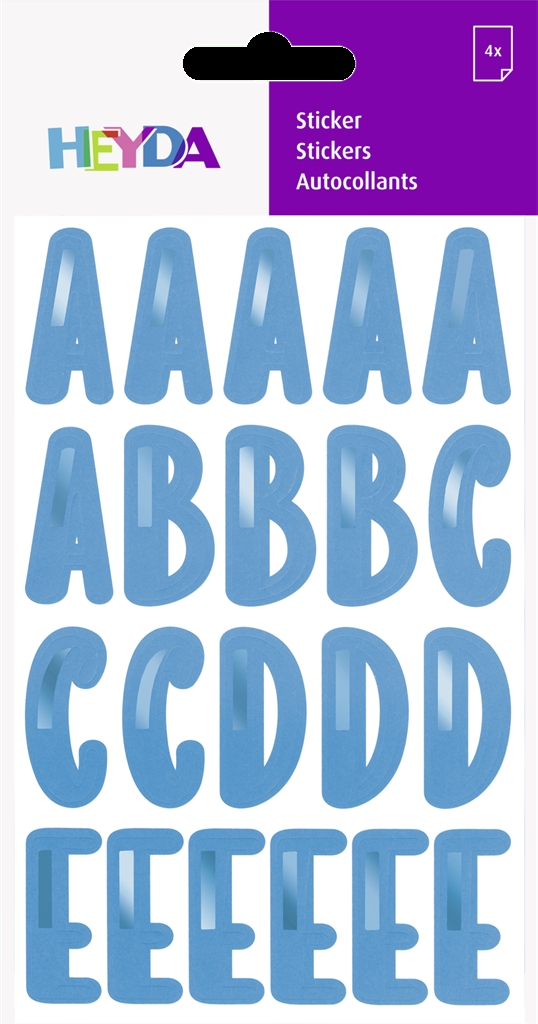 Stickers Alfabet Blå