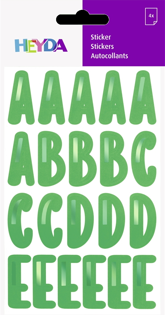 Stickers Alfabet Grön
