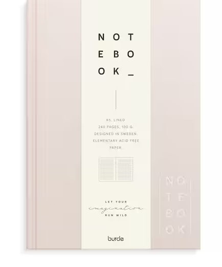 Skrivbok Rosa Linjerad