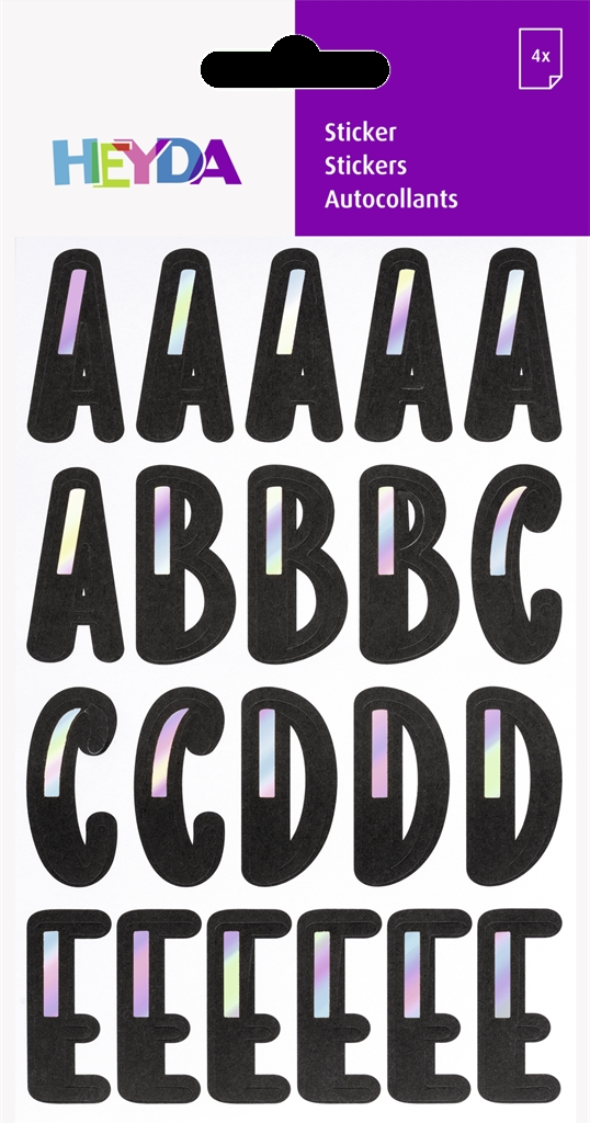 Stickers Alfabet Svart