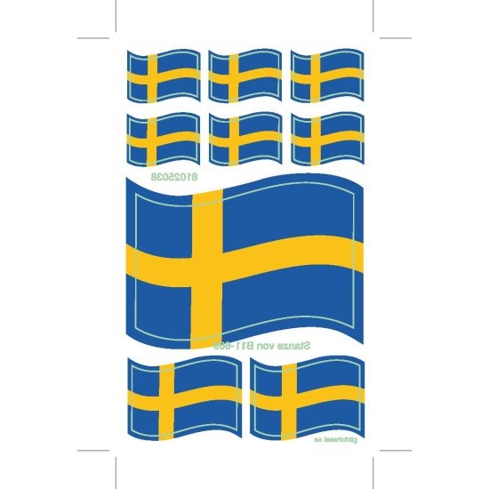 Stickers Svenska Flaggan