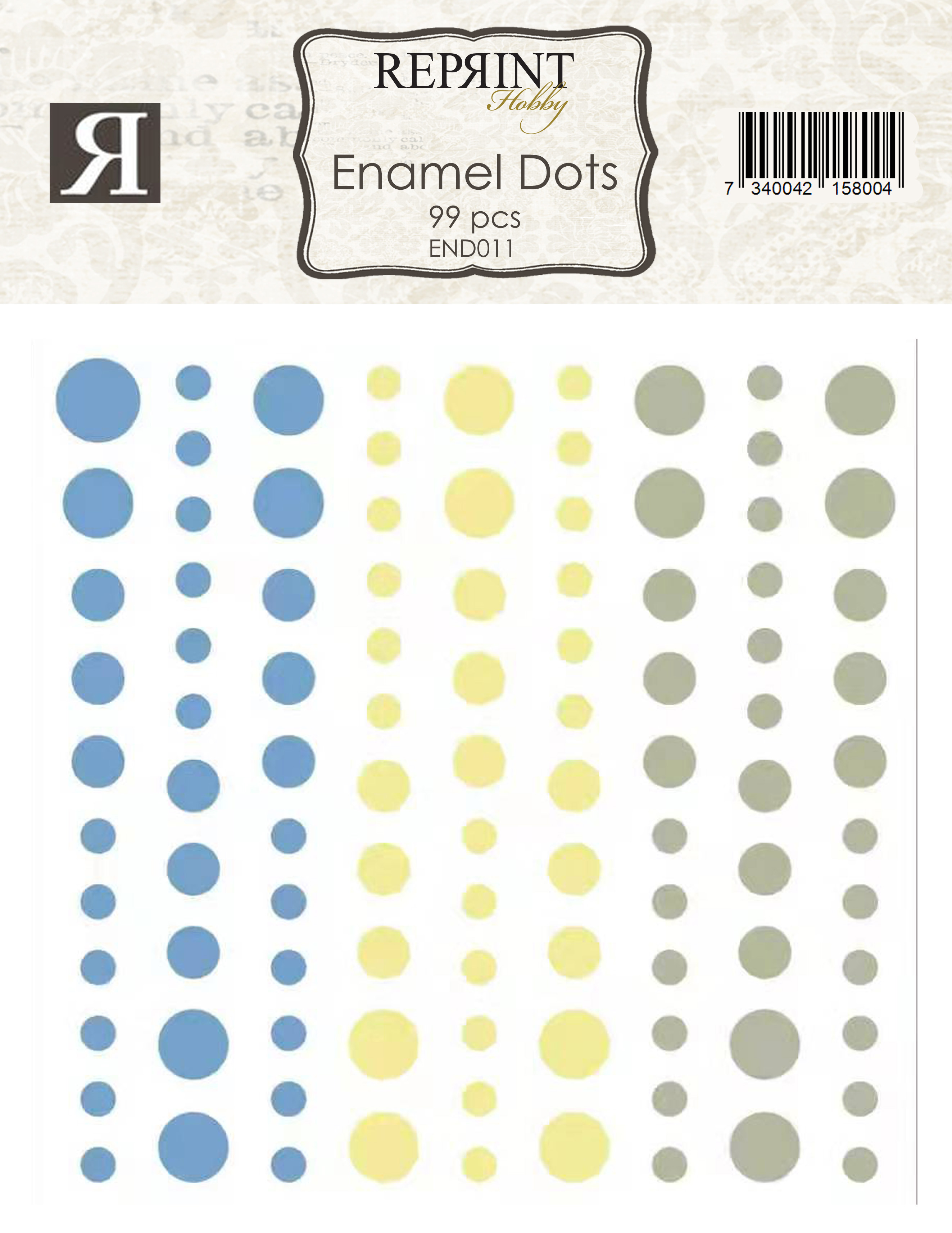 Adhesive Enamel Dots Summer Meadown