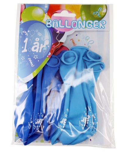 Ballonger 1år Blå