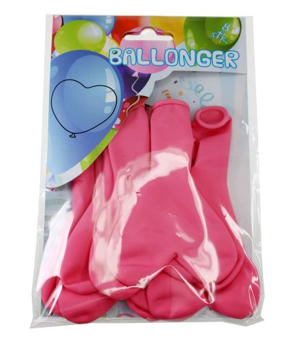 Ballonger Hjärtan Rosa