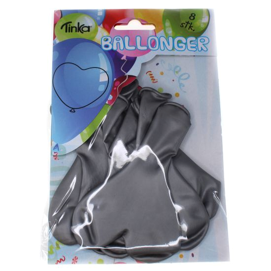 Ballonger Hjärtan Silver
