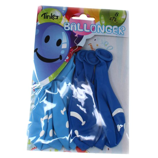 Ballonger Smiley Blå