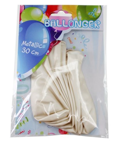 Ballonger Vit Metallic
