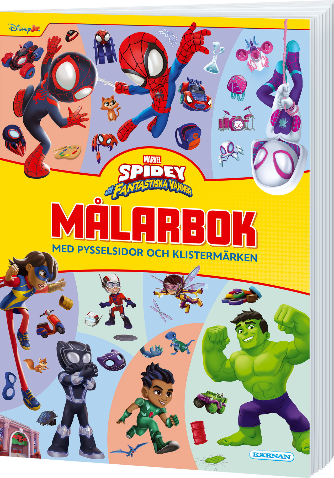Målarbok Spidey och Vänner