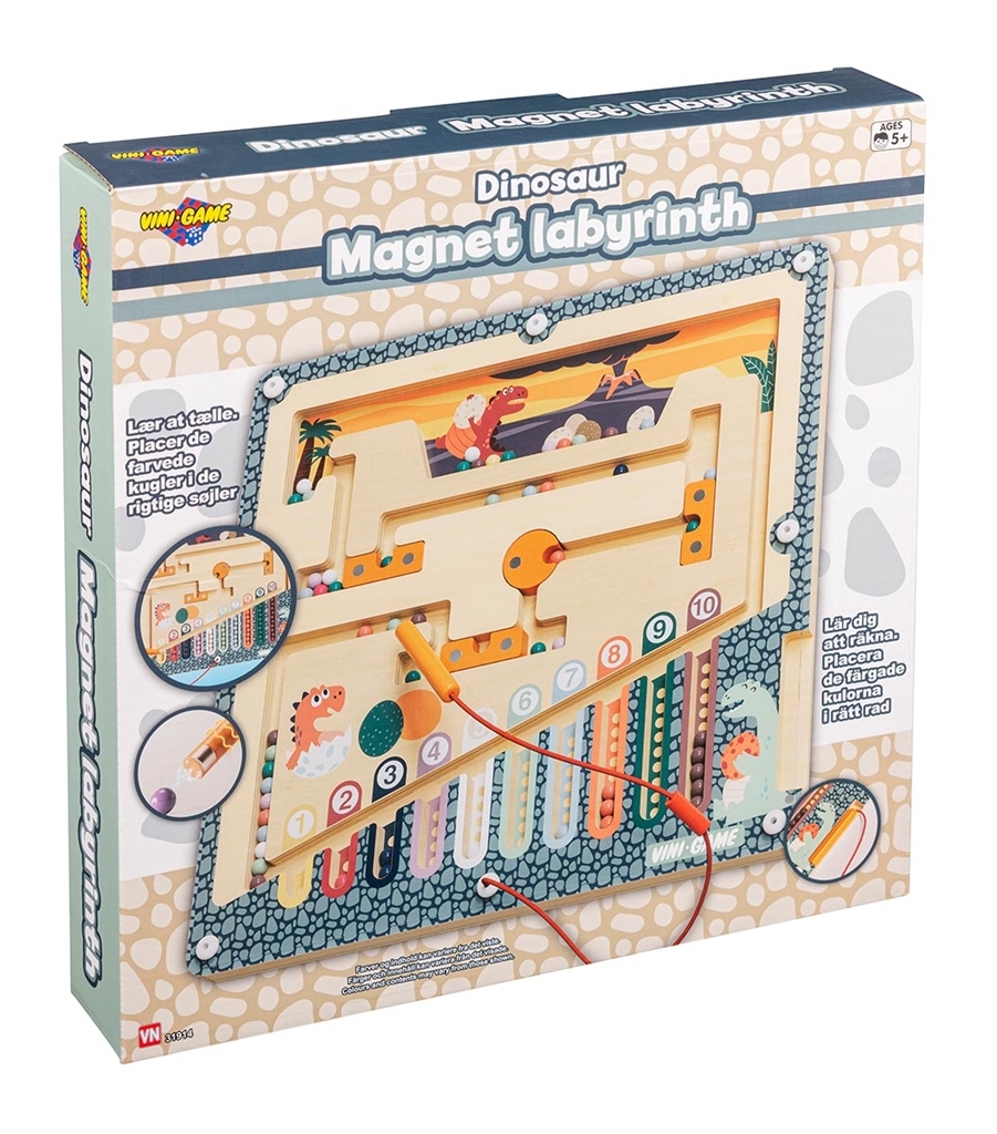 Dino Trä Magnet Spel