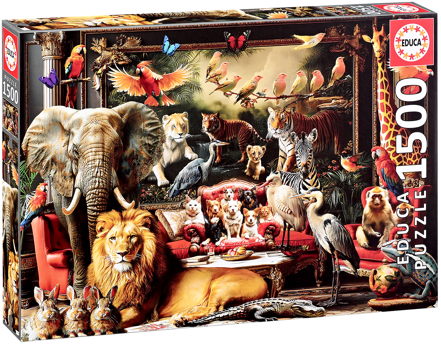 Pussel 1500 The Animal Mansion