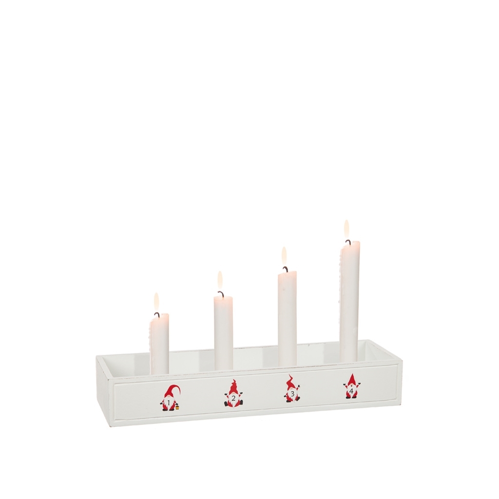 Adventsljusstake Tomte