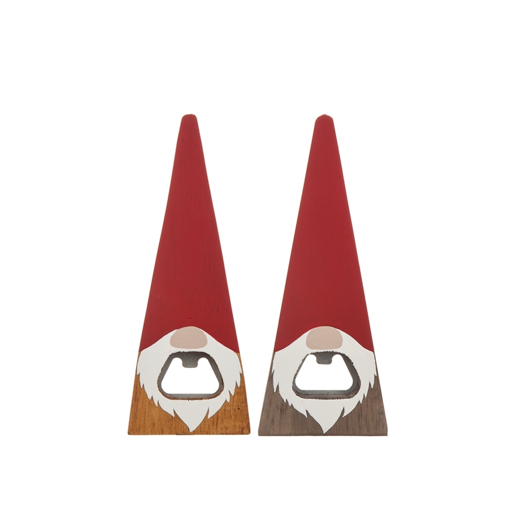 Kapsylöppnare Tomte i Trä