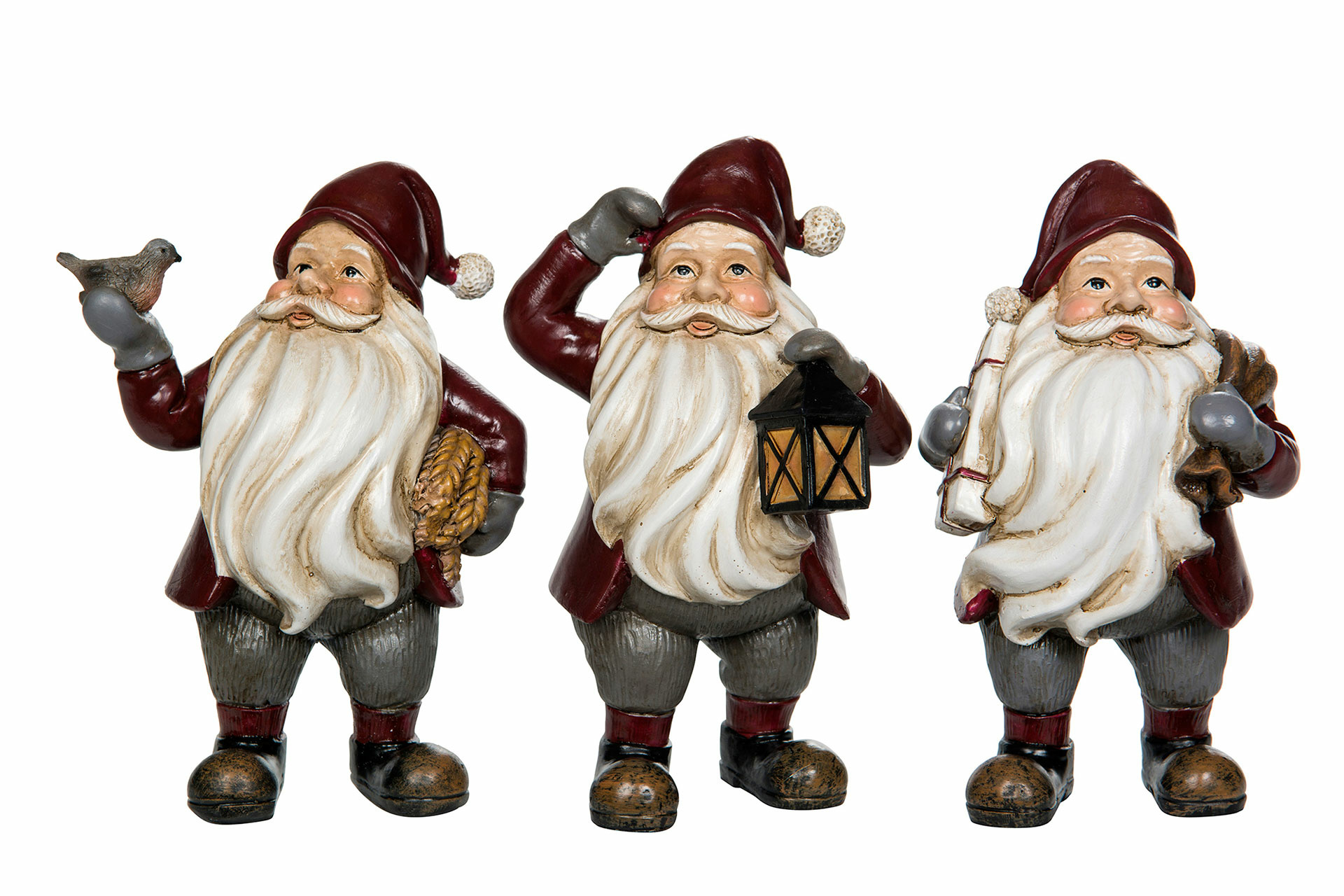 Tomte Nissar Röd Mix Poly - 2