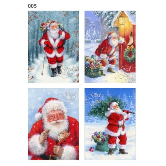 Enkla Julkort i Bunt