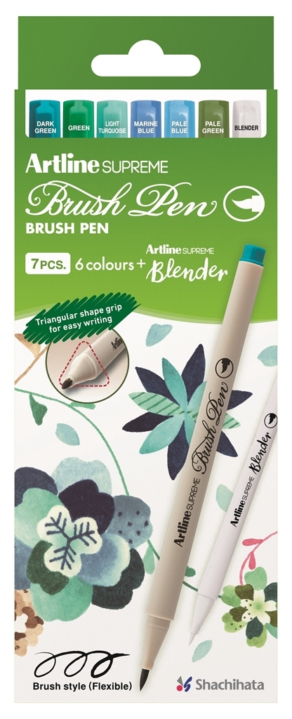 Artline Supreme Brush Grön
