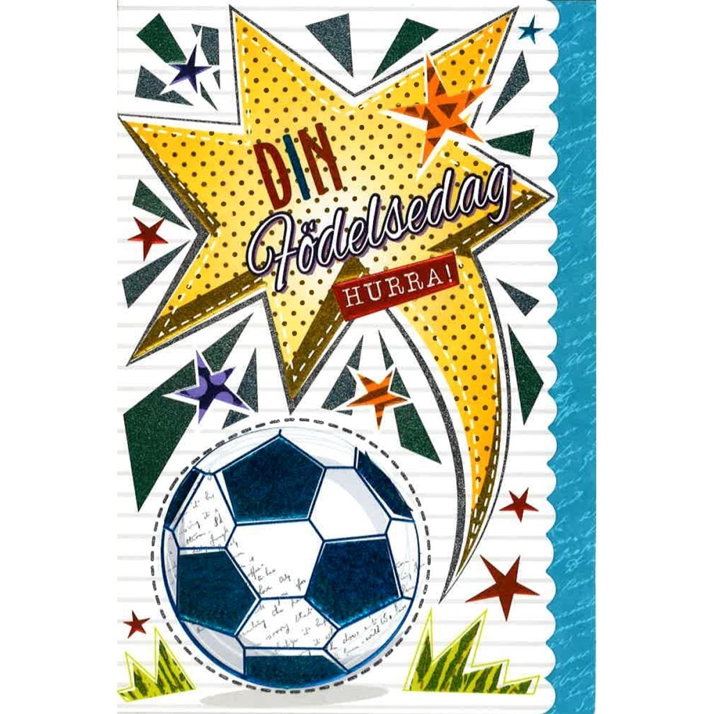 Kort Din Födelsedag Fotboll