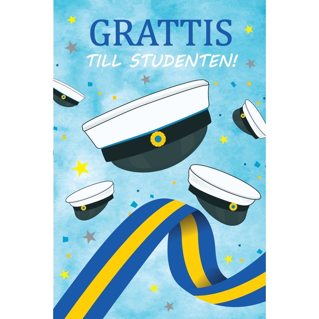 Studentkort "Grattis…"