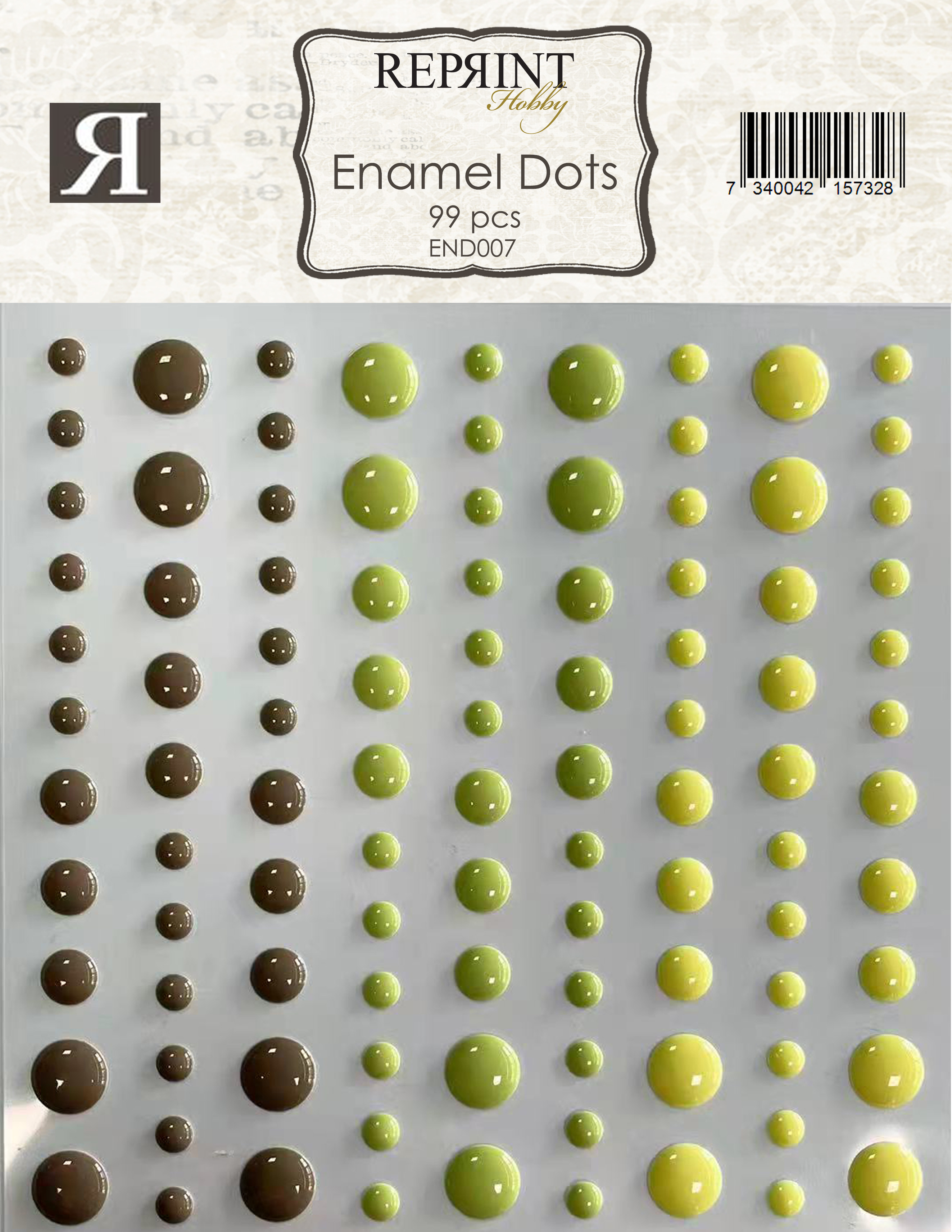 Adhesive Enamel Dots Hello Spring