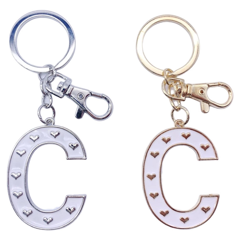 Nyckelring Guld/Silver C