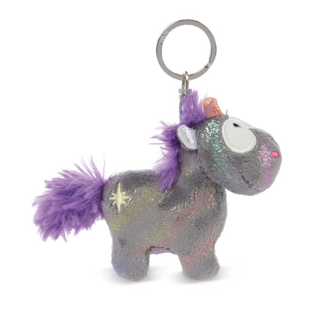 Nyckelring Plush Grå Enhörning