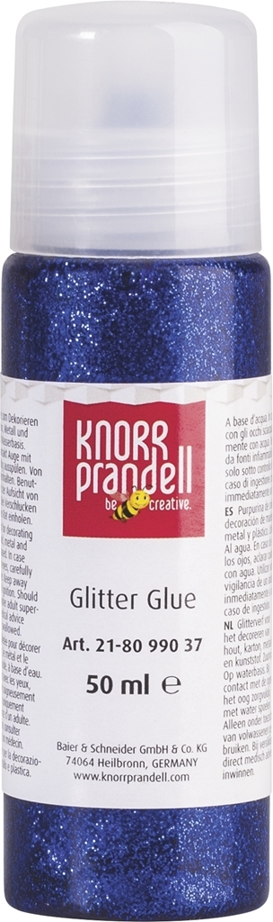 Glitterlim 50ml Mörk Blå