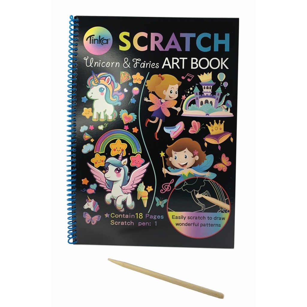 Scratch Bok Enhörning/Prinsess
